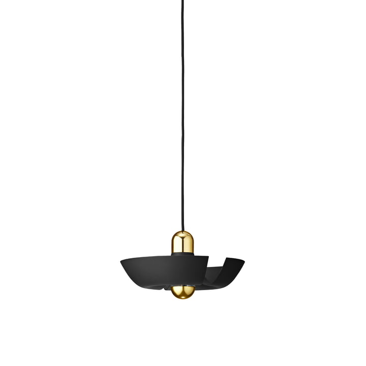 De Cycnus hanglamp van AYTM , Ø 30 cm, zwart / goud