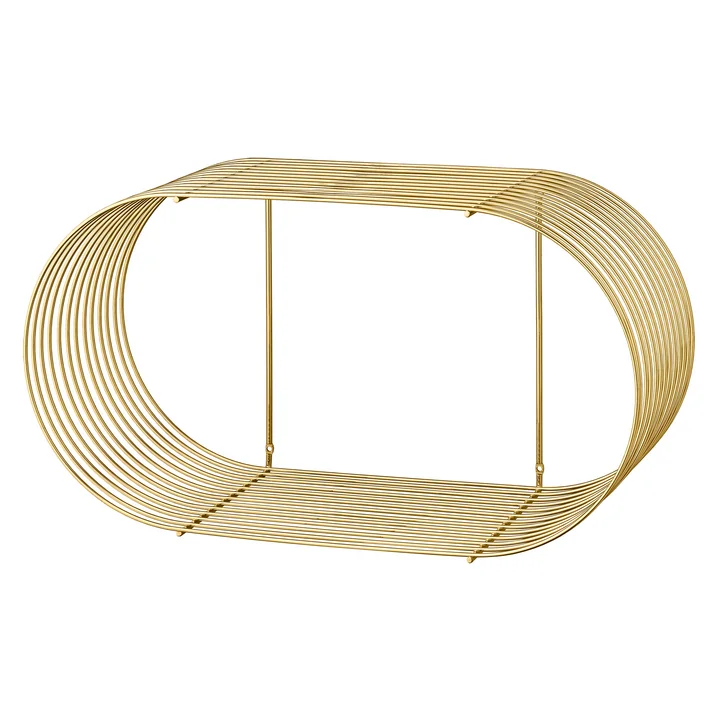 De Curva wandplank van AYTM , 61,4 x 33 cm, goud