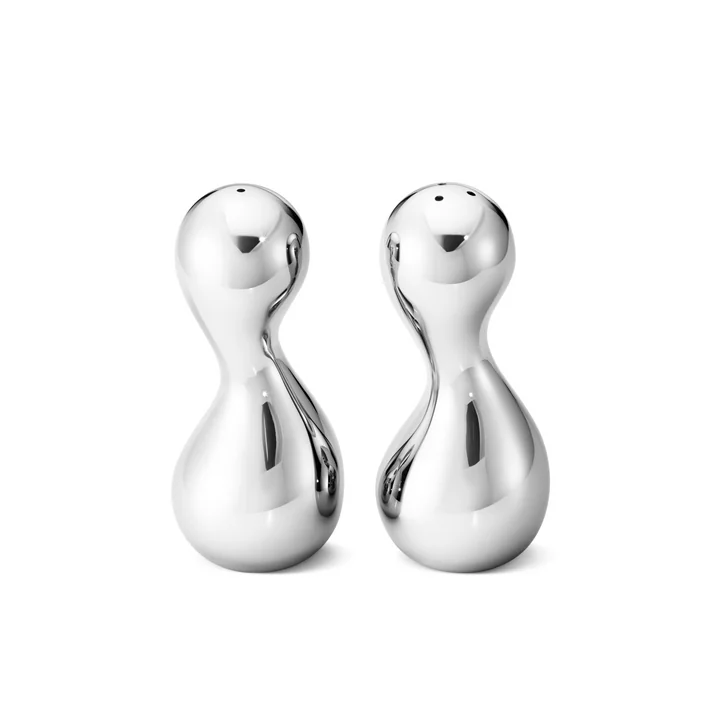 Cobra Peper- en zoutstel van Georg Jensen gemaakt van roestvrij staal (set van 2)