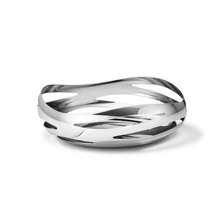 Cobra Broodmandje / fruitschaal Ø 24 cm van Georg Jensen roestvrij staal