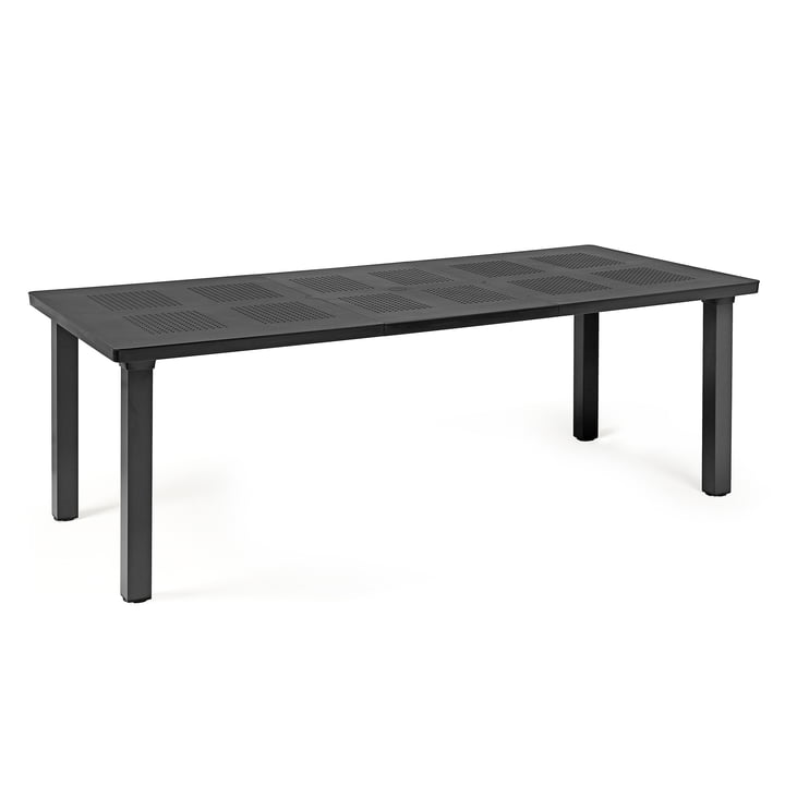De Levante uitschuifbare tafel van Nardi , 160 / 220 cm, antraciet