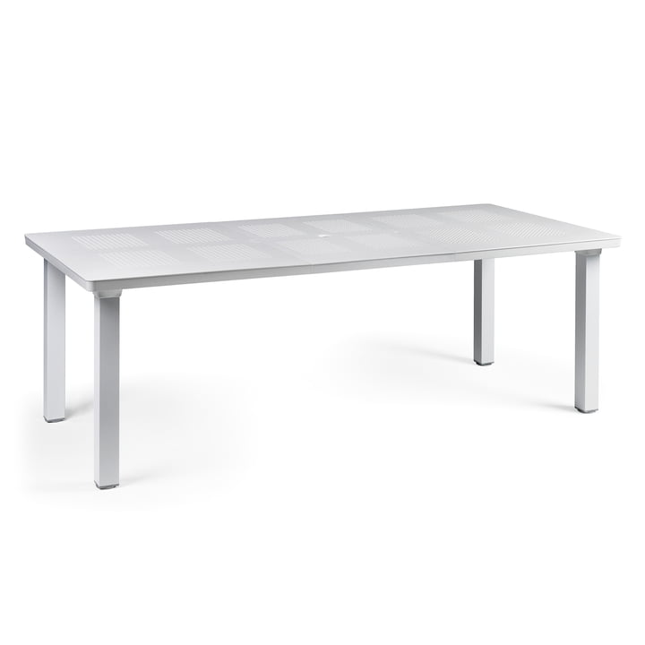 De uittrekbare tafel Levante van Nardi , 160 / 220 cm, bianco