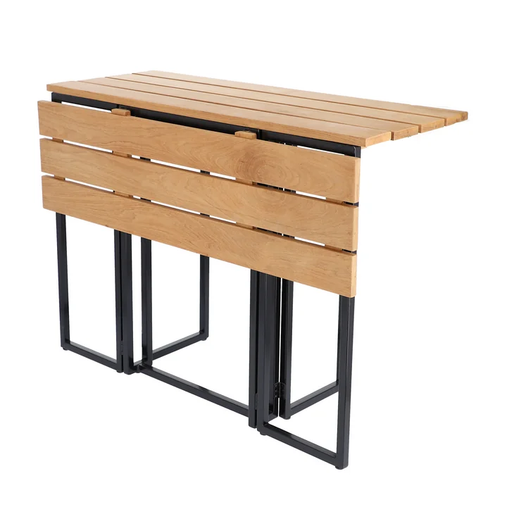 De klaptafel Time van Jan Kurtz neemt nauwelijks plaats in