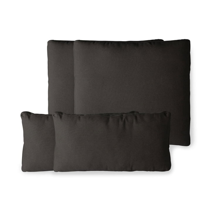 De kussens voor aluminium Outdoor Lounge Sofa van HKliving , zwart