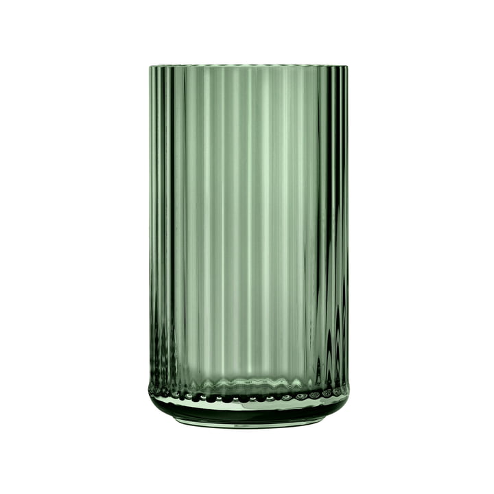 Glazen vaas H 25 cm van Lyngby Porcelæn in groen