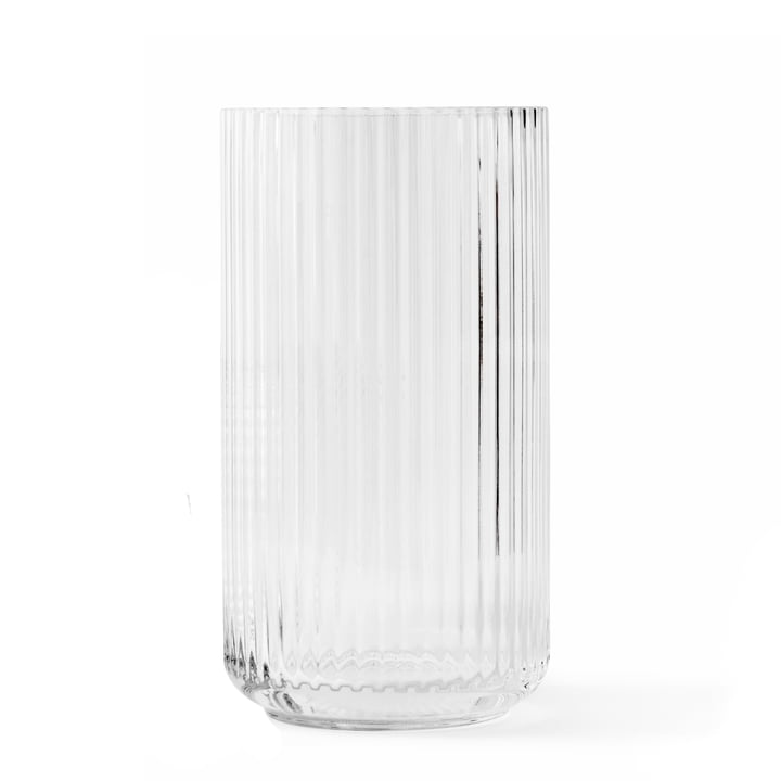 Glazen vaas H 31 cm van Lyngby Porcelæn in transparant