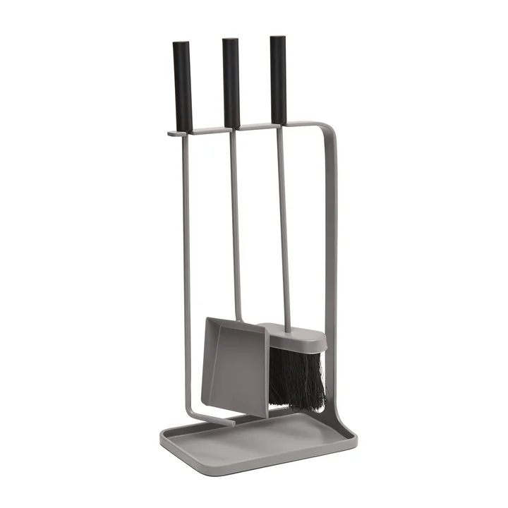 Log Openhaardset van Philippi in grijs