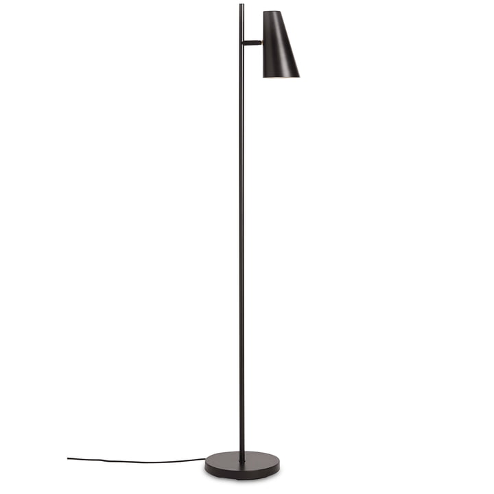 Cono Staande lamp H 140 cm van Woud in zwart