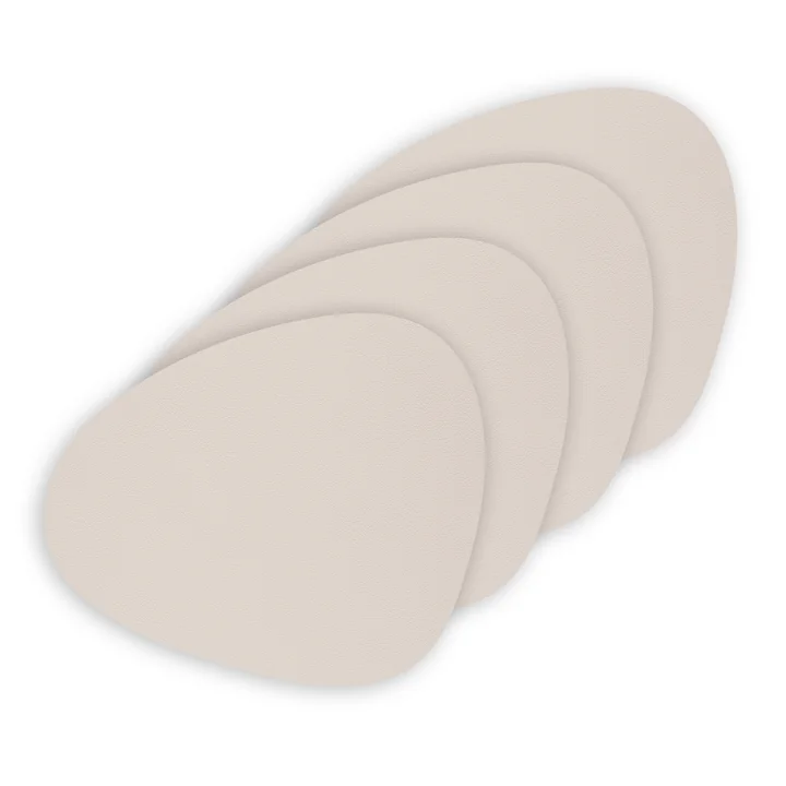 Glasuntersetzer Curve van Lind DNA in Nupo soft nude (set van 4)