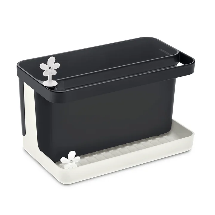 Park-it Flush Organizer van Koziol in cotton white / www. bierdopje.com cosmos black
