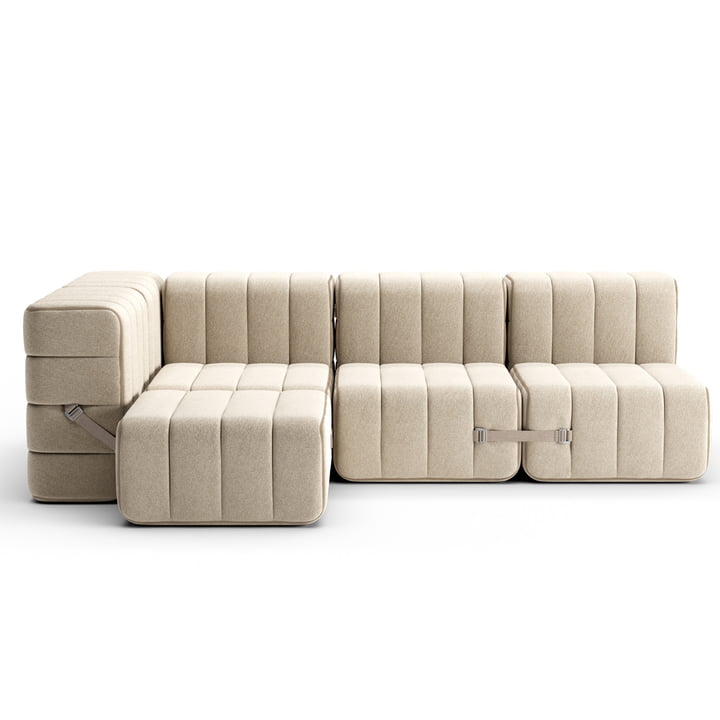 Curt Ambivalenz Sofa uit in grijs / beige