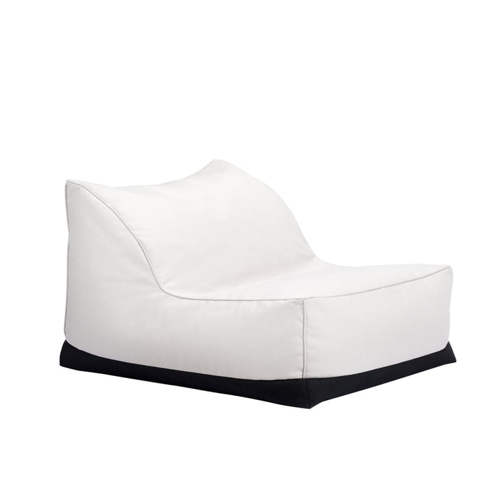 De Storm Outdoor Lounge Chair van Norr11 , 70 x 92 cm, linnen krijt