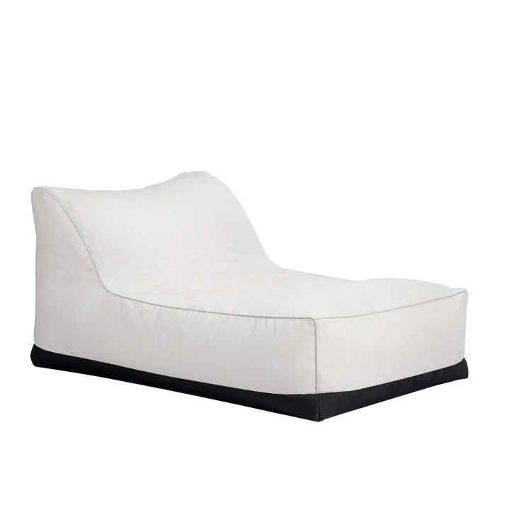 De Storm Outdoor Lounge Chair van Norr11 , 90 x 120 cm, linnen krijt