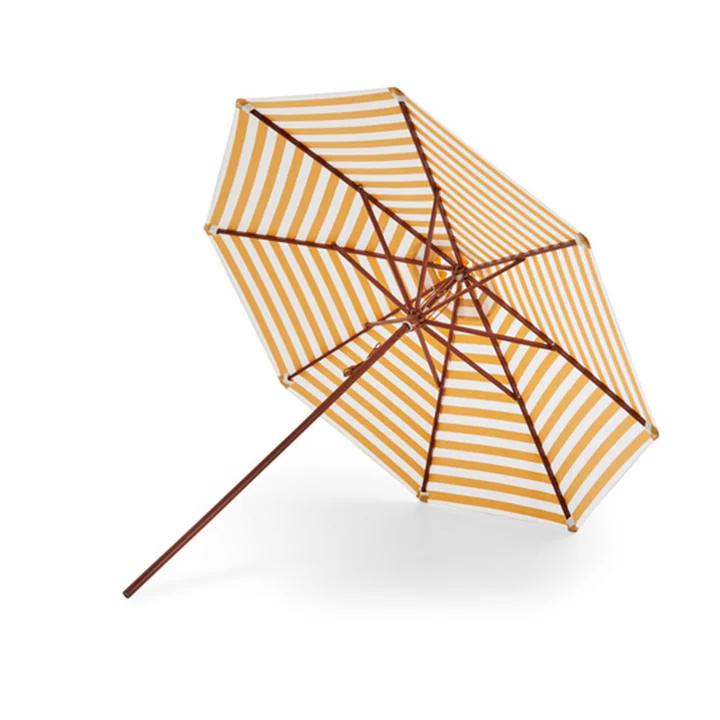 Skagerak - Messina Parasol Ø 270 cm, goudgeel gestreept