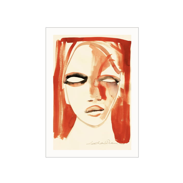 De Red Portrait poster van Paper Collective , 50 x 70 cm