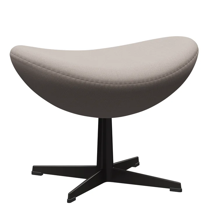 De Egg poef van Fritz Hansen , warm grafiet / Christianshavn 1120 lichtbeige
