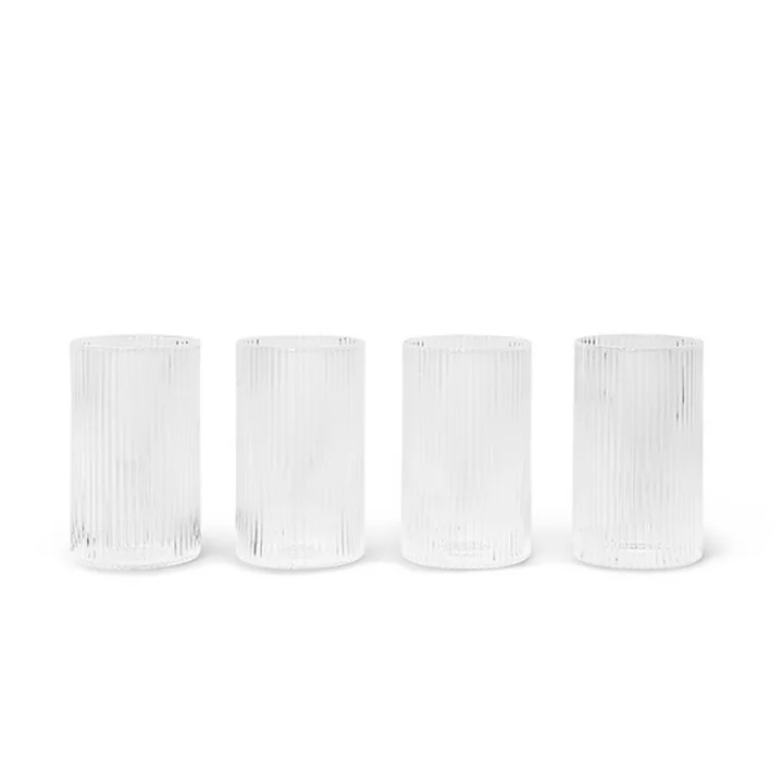 Ripple Verrines van Ferm Living in helder (set van 4)