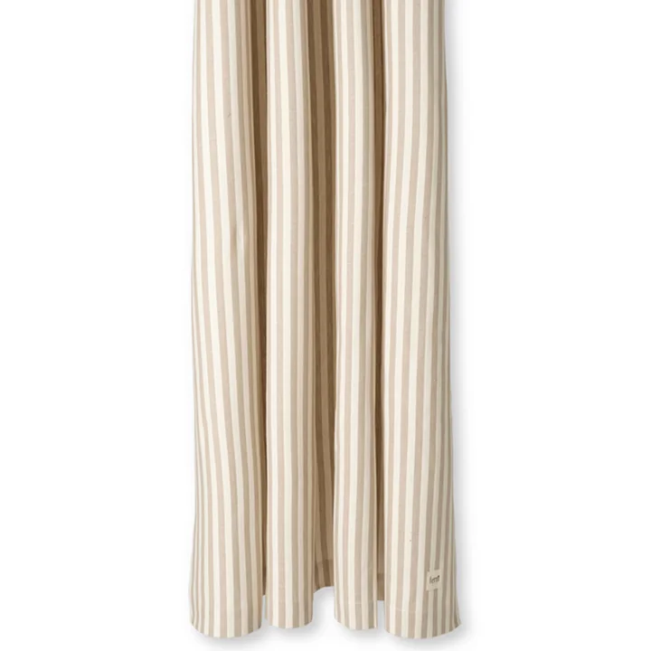 Chambray Douchegordijn van Ferm Living in zand/ gebroken wit