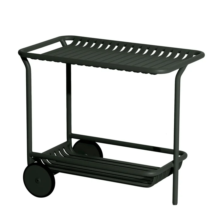 Week-End Outdoor Petite Friture De trolley van, glas groen