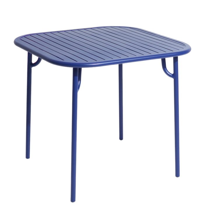 De Week-End tafel van Petite Friture , 85 x 85 cm / blauw