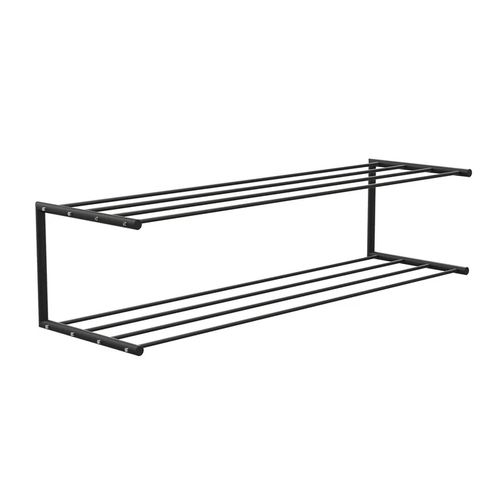 De Nova schoenenrek 2 van Frost , 100 cm, zwart