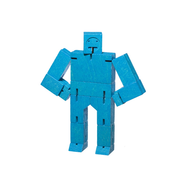 Cubebot klein van Areaware in blauw