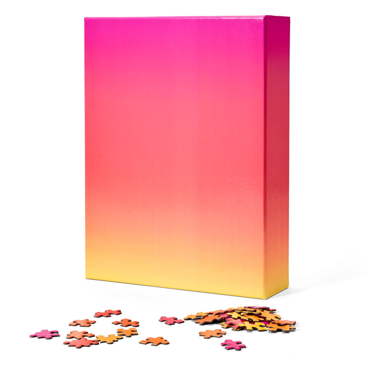 Kleurverloop Puzzle van Areaware in roze (1000 stuks)