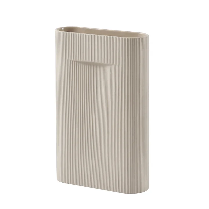 Ridge Vaas H 48,5 cm van Muuto in beige