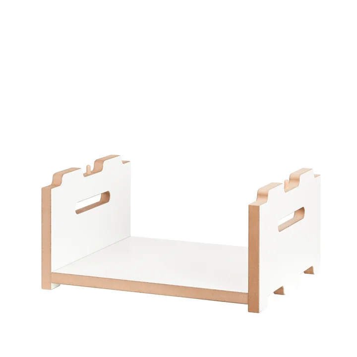 halbstark rekkensysteem aanbouwmodule laag van Tojo in wit