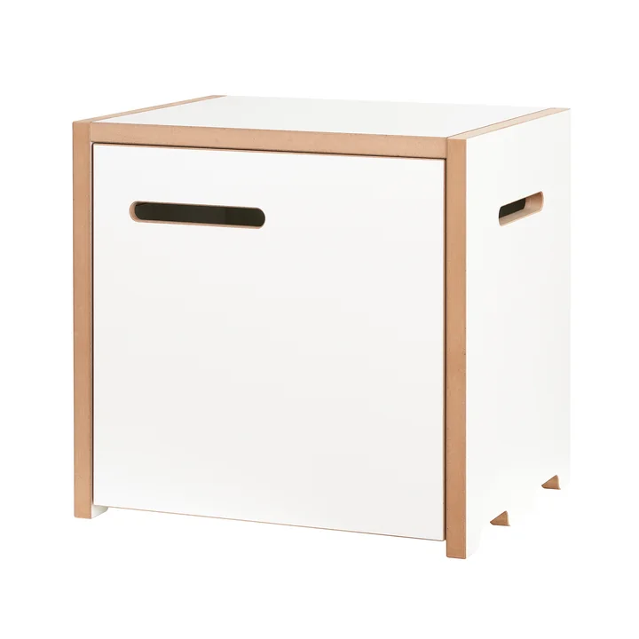 halbstark rekkensysteem basismodule met deur rechts van Tojo in wit