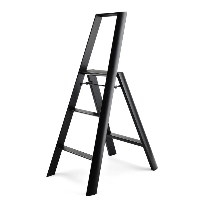 De Lucano 3 Step Metaphys Kruk ladder van, zwart