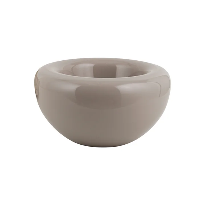 Opal Schaal H 13 x Ø 25 cm van Kristina Dam Studio in beige opal