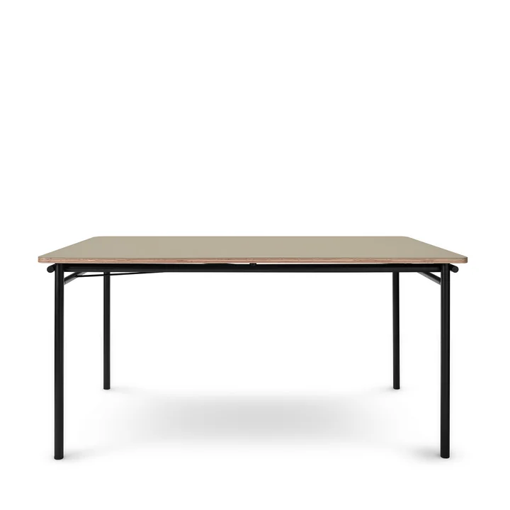 De eettafel Taffel (uitschuifbaar) van Eva Solo , 90 x 150-210 cm, pebble