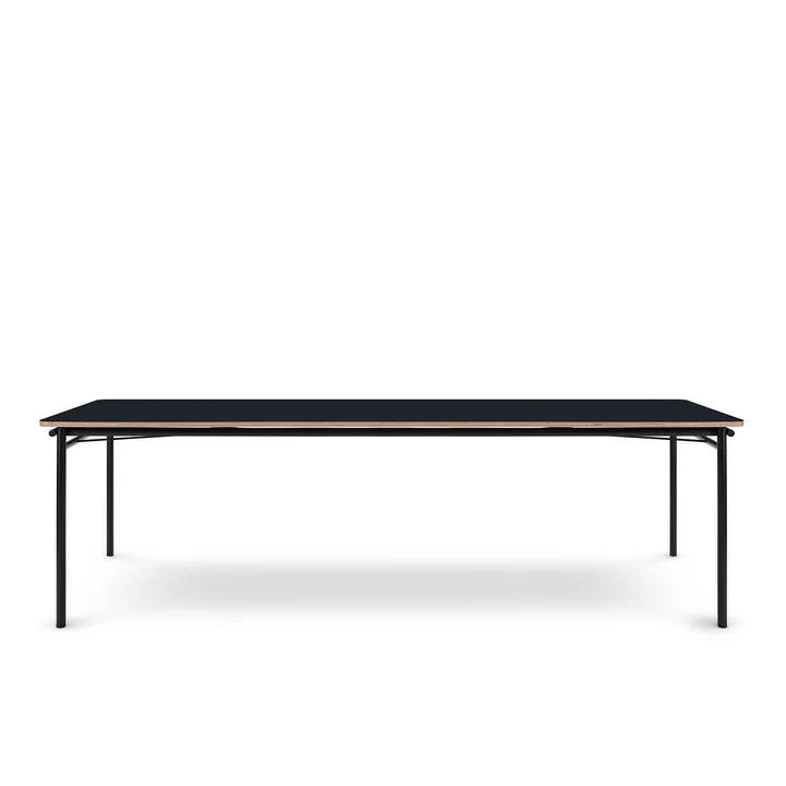 De eettafel Taffel (uitschuifbaar) van Eva Solo , 90 x 200-320 cm, nero