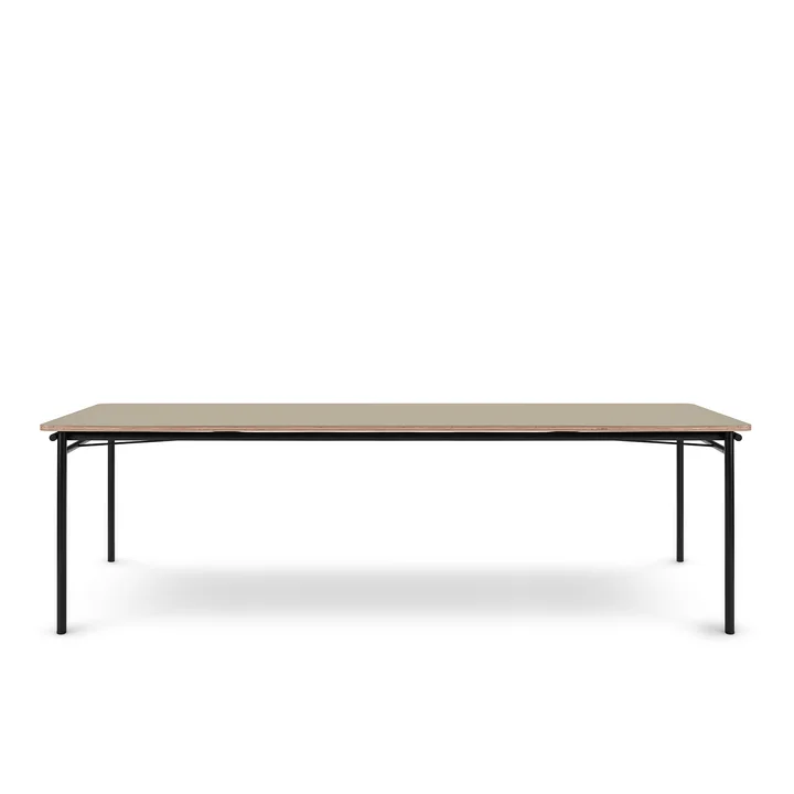 De eettafel Taffel (uitschuifbaar) van Eva Solo , 90 x 200-320 cm, pebble