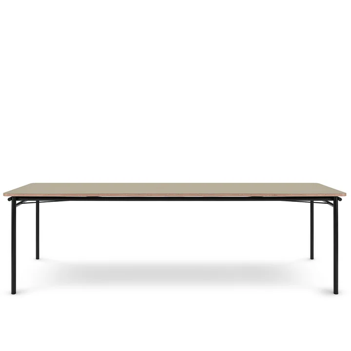 De eettafel Taffel (uitschuifbaar) van Eva Solo , 90 x 250-370 cm, pebble