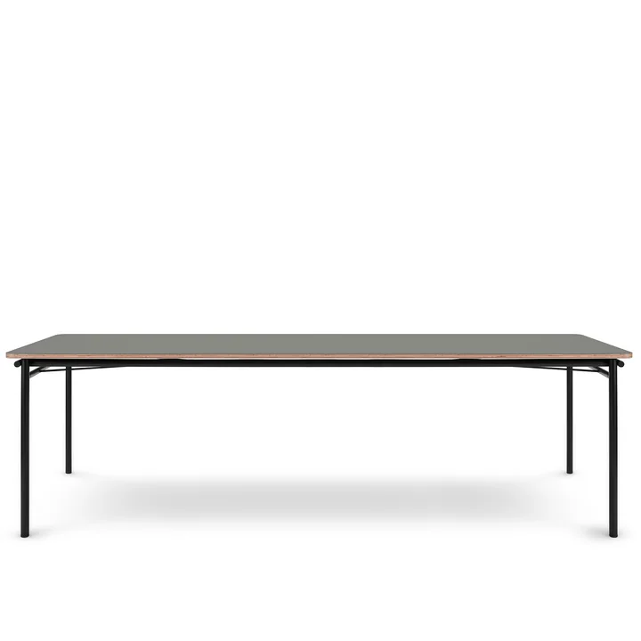 De eettafel Taffel (uitschuifbaar) van Eva Solo , 90 x 250-370 cm, ash