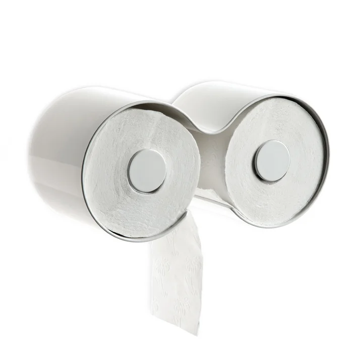 De WC-rolhouder Kali van Authentics , wit