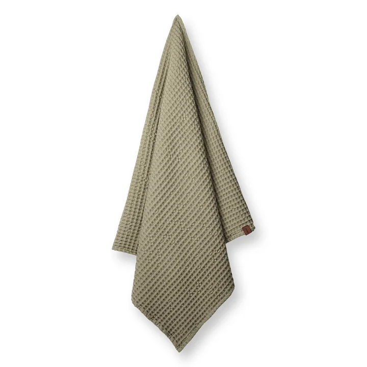 De badhanddoek met wafelstructuur van Humdakin, 70 x 135 cm, oak