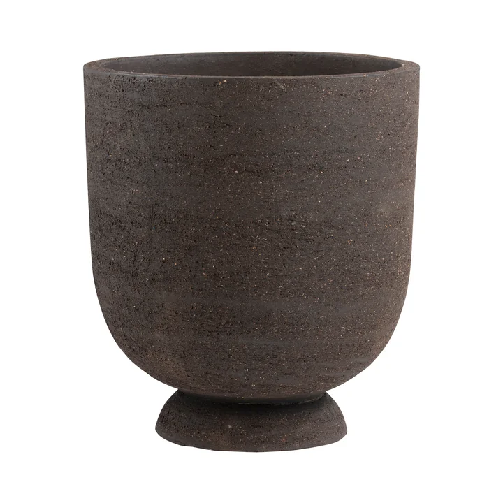 De Terra Plantpot en vaas van AYTM , Ø 50 x H 60 cm, bruin