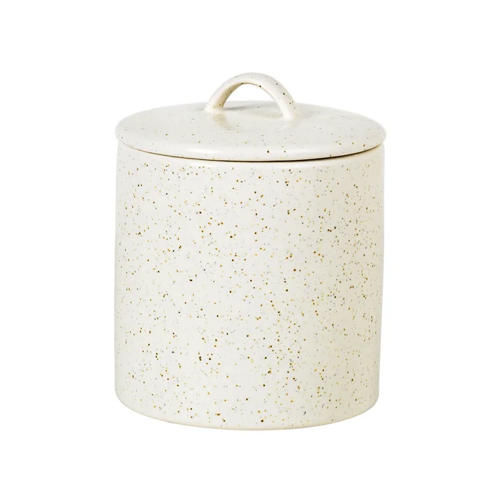 Nordic Vanilla Kom met deksel, Ø 12 x H 12 cm van Broste Copenhagen