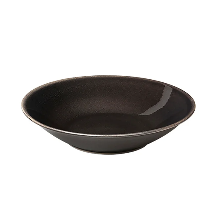 De Nordic Coal plaat diep van Broste Copenhagen , Ø 22,5 x H 5 cm