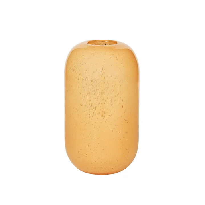 De Kai vaas van Broste Copenhagen , H 21,5 cm, schapenvacht dusty peach