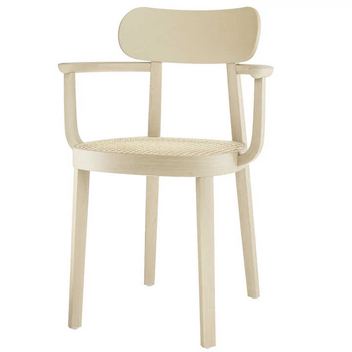 118 F Armstoel vlechtwerk van Thonet in de natuur