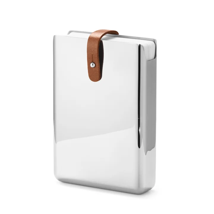 Sky Kaartspel met etui van Georg Jensen gemaakt van roestvrij staal