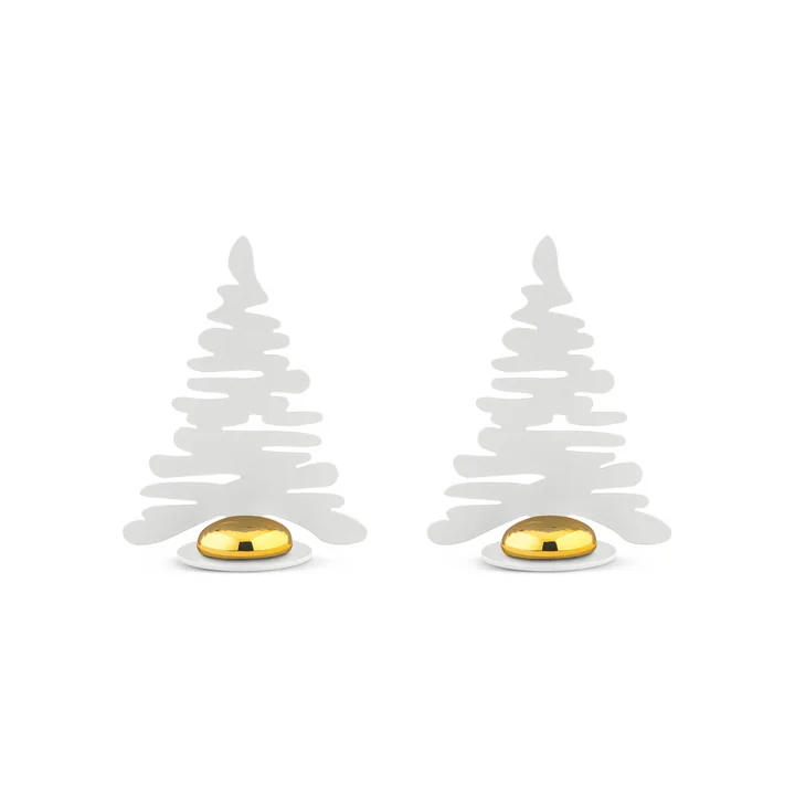 Bark for Christmas Plaatskaarthouder (set van 2) van Alessi in wit