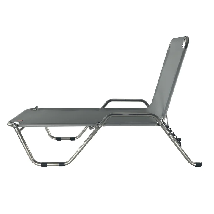 River Stapelbare ligstoel, grijs van Fiam