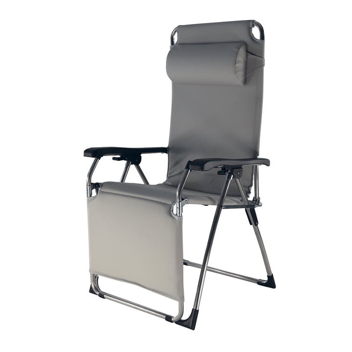 Amida Soft Relax ligstoel, aluminium / lichtgrijs vanaf Fiam