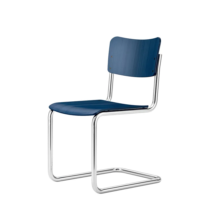 Kinderstoel S 43 K van Thonet in kobaltblauw