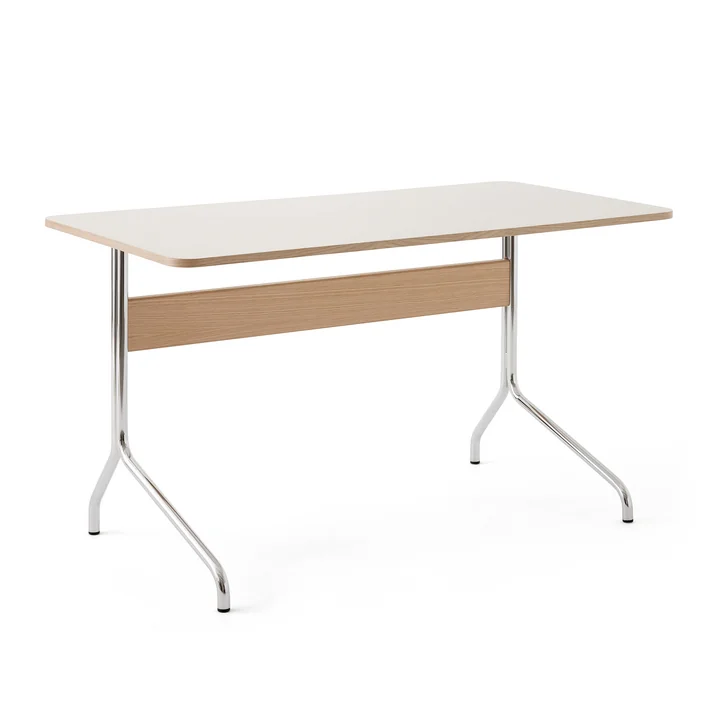 Pavilion AV16 Bureau, 130 x 65 cm, Eik / Linoleum Paddestoel (4176) van & traditie